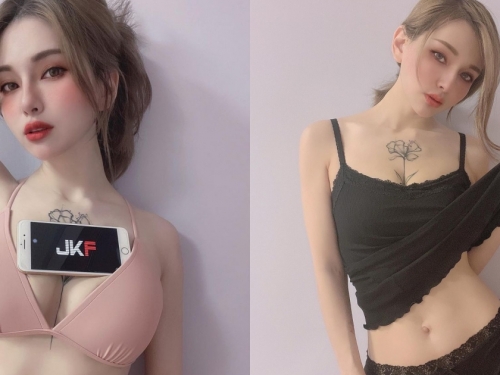 台俄混血尤物「古榕榕」神正臉蛋，「32G豪乳」間開花，畫面又辣又美！