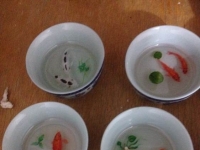 手繪樹脂金魚。