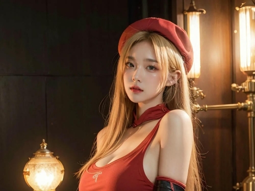 ★Patreon★ AI_Kaori - Stylish Woman in Big Boobs and Red Pants