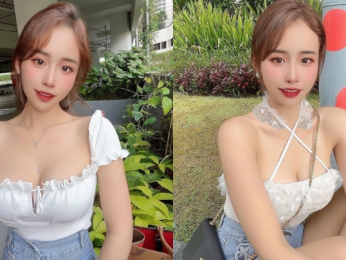 停車場正妹「低胸造型乳量太兇」，IG辣照「滿滿爆乳誘惑」！