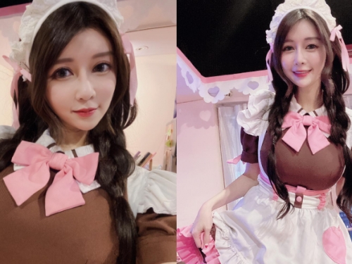 「主人要來點什麼？」巨乳甜心安希化身小女僕　超萌模樣讓粉絲戀愛