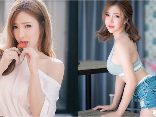 好大的草莓！「白皙大奶妹」誘惑張嘴好撩人！側面一看「前凸後翹」更不得了！