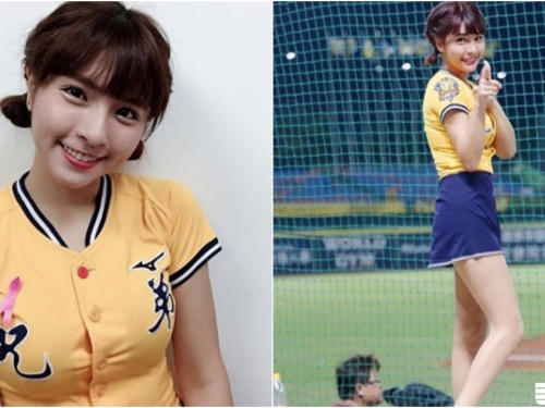 好團結～「甜美拉拉隊員」球場上倩影撩人，「美胸美腿」讓人精神亢奮啊～
