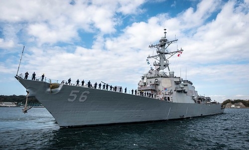 撞船意外後維修兩年 美神盾艦「馬侃號」重新出航