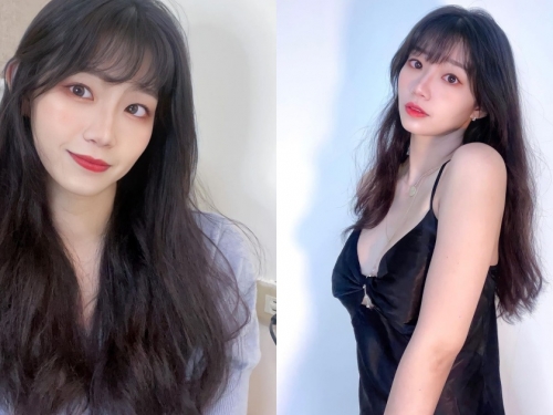 韓系美少女「子馨」妝容穿搭超甜美，小洋裝底下暗藏「前凸後翹」！