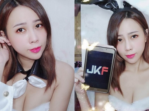 好豐滿！超火辣養眼兔女郎「霜姬」，胸前開好低「風景太美好」！