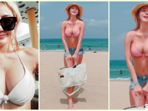 好白嫩！沙灘又見「E奶辣妹」美乳讓人融化！超兇悍「爆乳姊妹」怎麼每個都這麼辣…