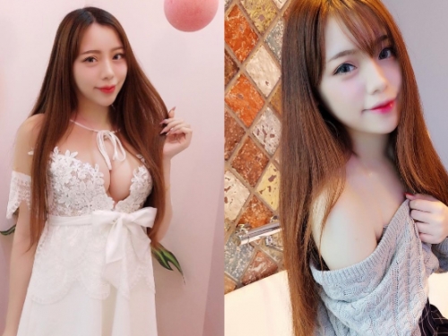 男人都中意！超兇妹子「鍾依依」換上甜美小洋裝超夢幻，巨美雪乳卻從胸前瘋狂溢出！
