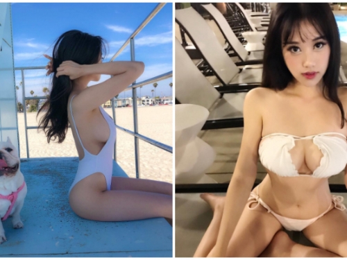 太胸爆！「爆乳正妹」大秀飽滿側乳，渾圓美乳中路大開讓人看的口水直流！