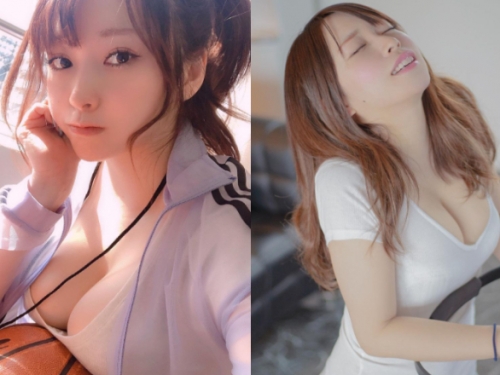 打球了，你帶球！巨乳寫真女星「椎名煌」有籃球那麼大！
