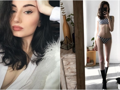 骨感正妹「美腿逼人」，超白嫩纖細長腿讓人忍不住想摸！