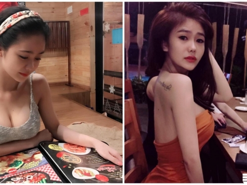 好兇！越南正妹穿爆乳裝點菜　邪惡視角讓人好想犯罪啊！