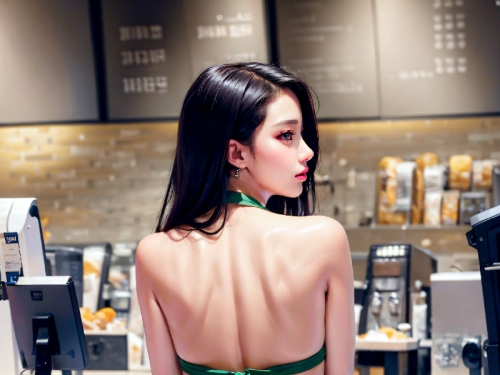 She makes coffee