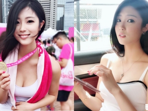 路跑現場驚見「女神級正妹」！輕輕回眸「不經意畫面」讓所有人都凍結啦！