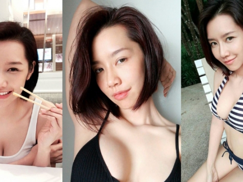 白皙美乳加上俏麗短髮！「泰國甜美正妹」輕輕一笑融化你所有疲勞！