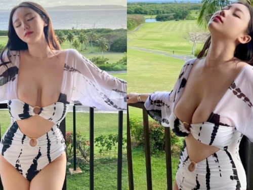 大得過分！巨乳妹陽台曬奶好誘惑　遠看還以為是隻乳牛！