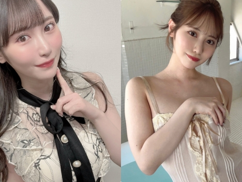穿競賽泳衣的F奶學員「乳首超明顯」，「粉嫩美體」狂激起慾望...