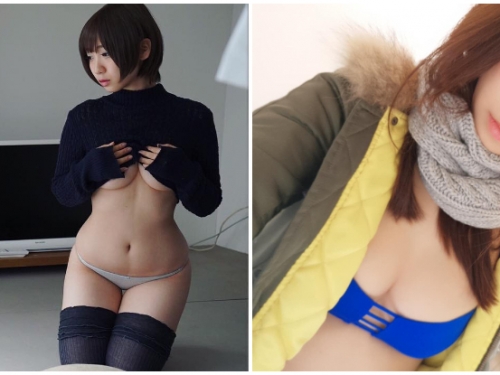 大衣裡面只穿色氣內衣！C圈「爆乳女神」伊織もえ出門來點小心機，好想打開來看全部！