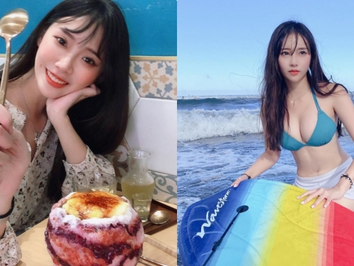 線條滿分！烏石港玩水遇見「火辣頭皮刺青師」，爆乳曲線比風景還吸睛！