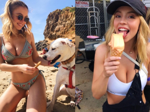 吃冰不忘放送福利！大奶妹PO消暑清涼照與粉絲同樂　真實身分曝光超狂