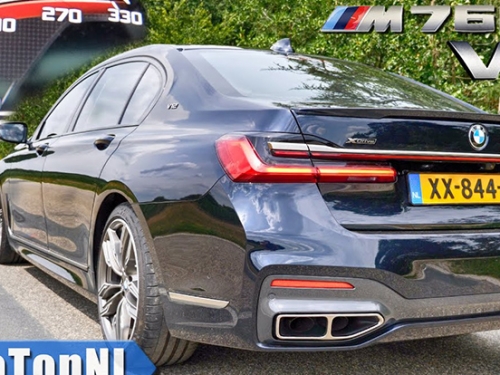 [影]不要以為四門豪華房車好欺負... BMW M760Li 飆到時速300km/h跟喝水一樣容易！
