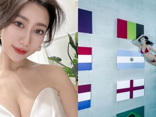 甜美正妹「比特啾啾」潛水也能瘋世足！化身性感美人魚辣秀比基尼！