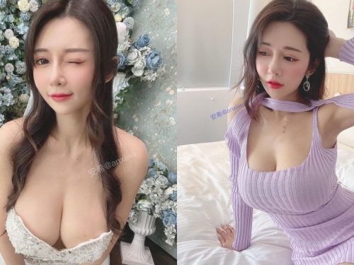 甜心正妹安希Anxi化身「巨乳新娘」，挺「32F豪乳」甜喊粉絲：老公～