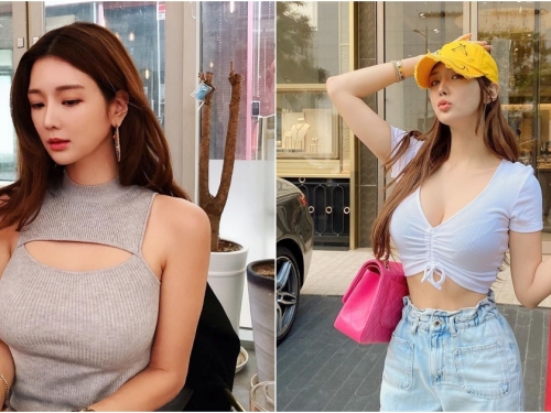燒肉店發現「超胸小姊姊」美豔外型太撩人！洶湧畫面讓人好羨慕服務生