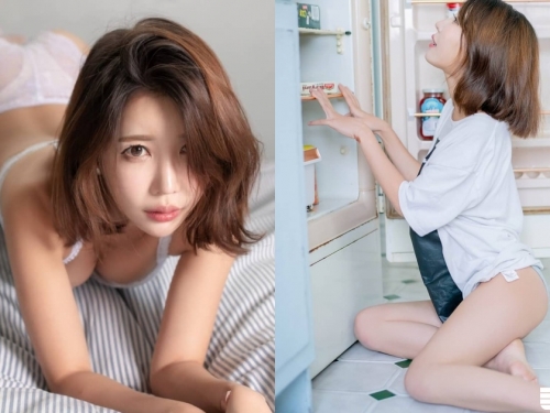 小貓輕午後！最性感居家「裸系寫真」，微光下把玩白嫩好身材！