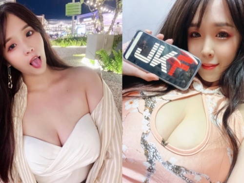 可以呆萌，可以火辣！正妹「果凍兒」解放 F 罩杯  超深事業線讓人目不轉睛