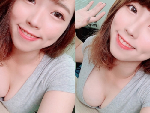 甜美工程師「溫妮Winniy」軟嫩雪乳放桌緣對抗地心引力，男粉只把兩顆整碗捧走！