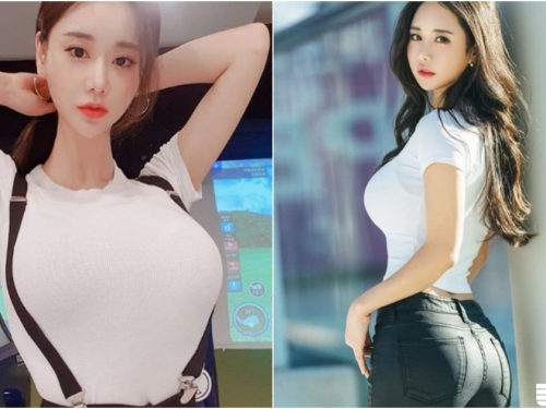 「高爾夫球甜心」火辣出沒！超強大「S型身材」衣服都撐歪，讓人想揮棒啊！
