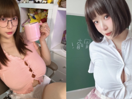 要壞掉了！巨乳妹上衣扣子快被撐壞　極大壓力真的頂不住