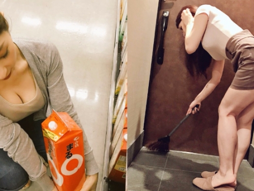超市驚見妄想系「爆乳人妻」！生活就像演SOD　奶夾蝦味先嬌嗔問：「要吃嗎？」