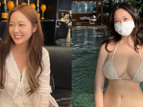 有夠會藏！「極品隱乳姊姊」一換上比基尼超猛乳量瞬間彈出！