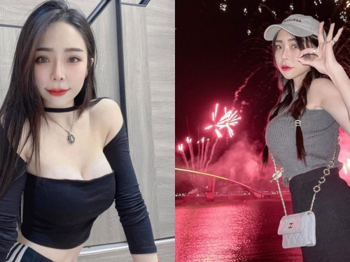 澎湖花火節出現「窈窕正妹」，前凸後翹S好搶眼，穿泳裝辣得更誇張！