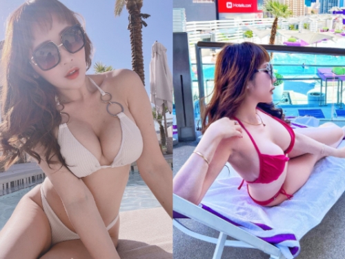 兇！比基尼大奶妹雪白乳彈存在感太強　真實身分曝光傳送門開網友搶追蹤