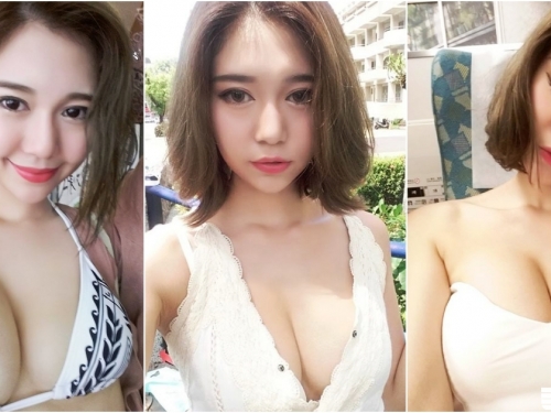 高鐵上捕獲「熟睡大奶妹」！低胸洋裝「渾圓曲線」好清晰！看到都醉了！