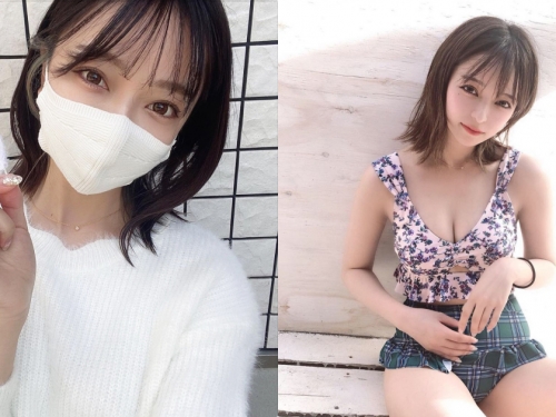 甜心小隻馬「戴上白色口罩防疫」，「隱乳好曲線」超受到歡迎！