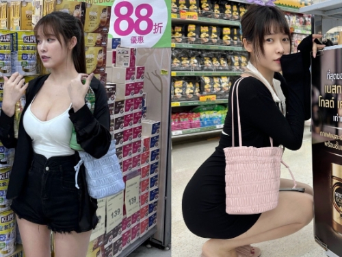大賣場捕獲巨乳正妹「菈菈」，「大杯奶量」連克寧都輸了！