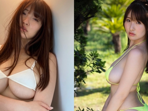 超狂「巨乳幼稚園老師」挺H罩杯轉行拍寫真，「純天然ㄉㄨㄞ奶」威力太兇猛！