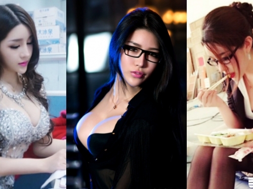太辣！巨乳老闆娘化身「大奶眼鏡妹」！讓人看了就想「把她眼鏡弄髒」