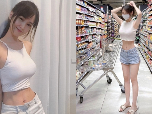 商店遇「超甜美正妹」展現完美視角！小清新氣質引粉絲瘋傳