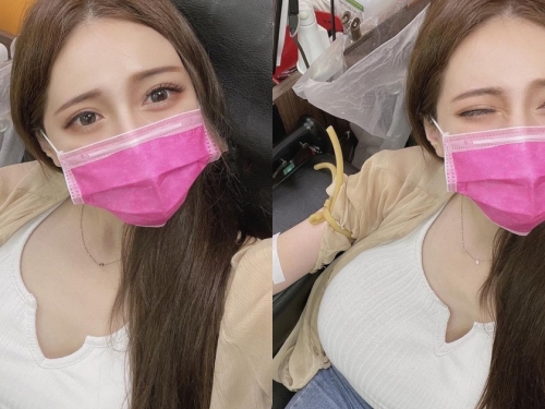「長髮爆乳妹」自告奮勇去捐血，人美心善讓網友看了也想衝一波！