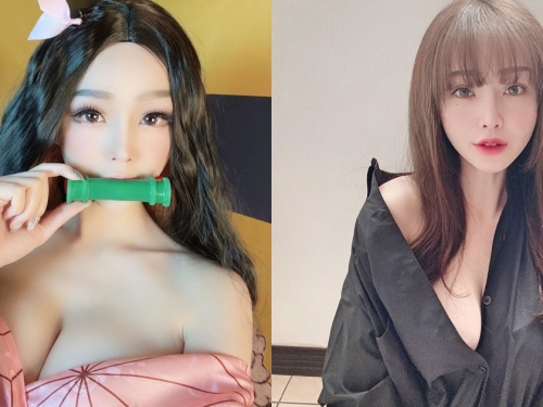 超兇猛禰豆子妹妹「美乳大量溢出」！歪斜一邊的衣領香肩外露，真正讓人無法呼吸！