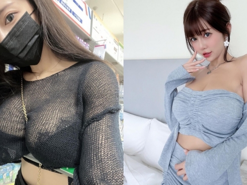 巨乳甜心「安希」大賣場採購！柔軟F雙球「乳夾」鏈子跟推車把手！