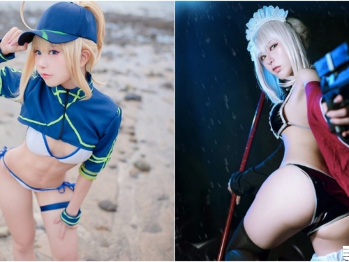 台灣cosplayer好精緻！海邊秀出「美乳翹臀」，極品身材真的太狂！