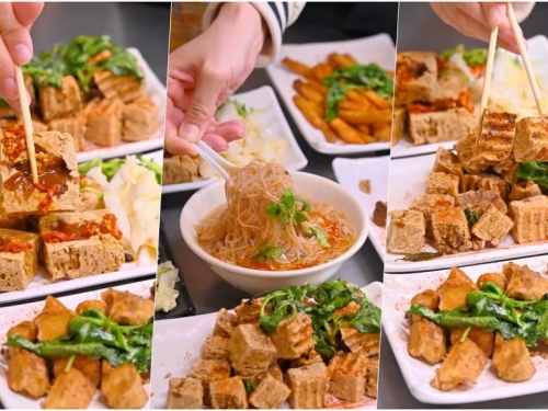 網友笑稱台中最安全的素食臭豆腐，中華夜市裡被檢舉80次爆紅，酥香臭辣吃這家！