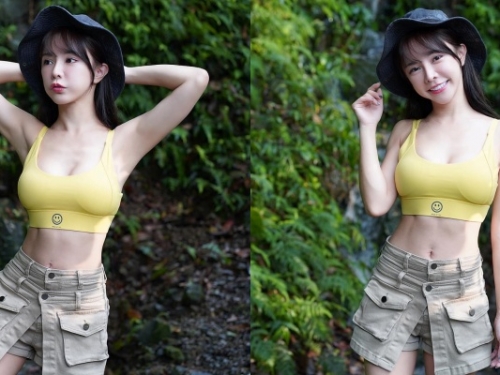 啦啦女神「巫苡萱」野外甜曬螞蟻腰！超明顯「馬甲線」驚豔網友