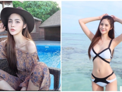 泰國九頭身正妹顏值超高，換上比基尼好驚艷，修長辣腿「完全展現」！